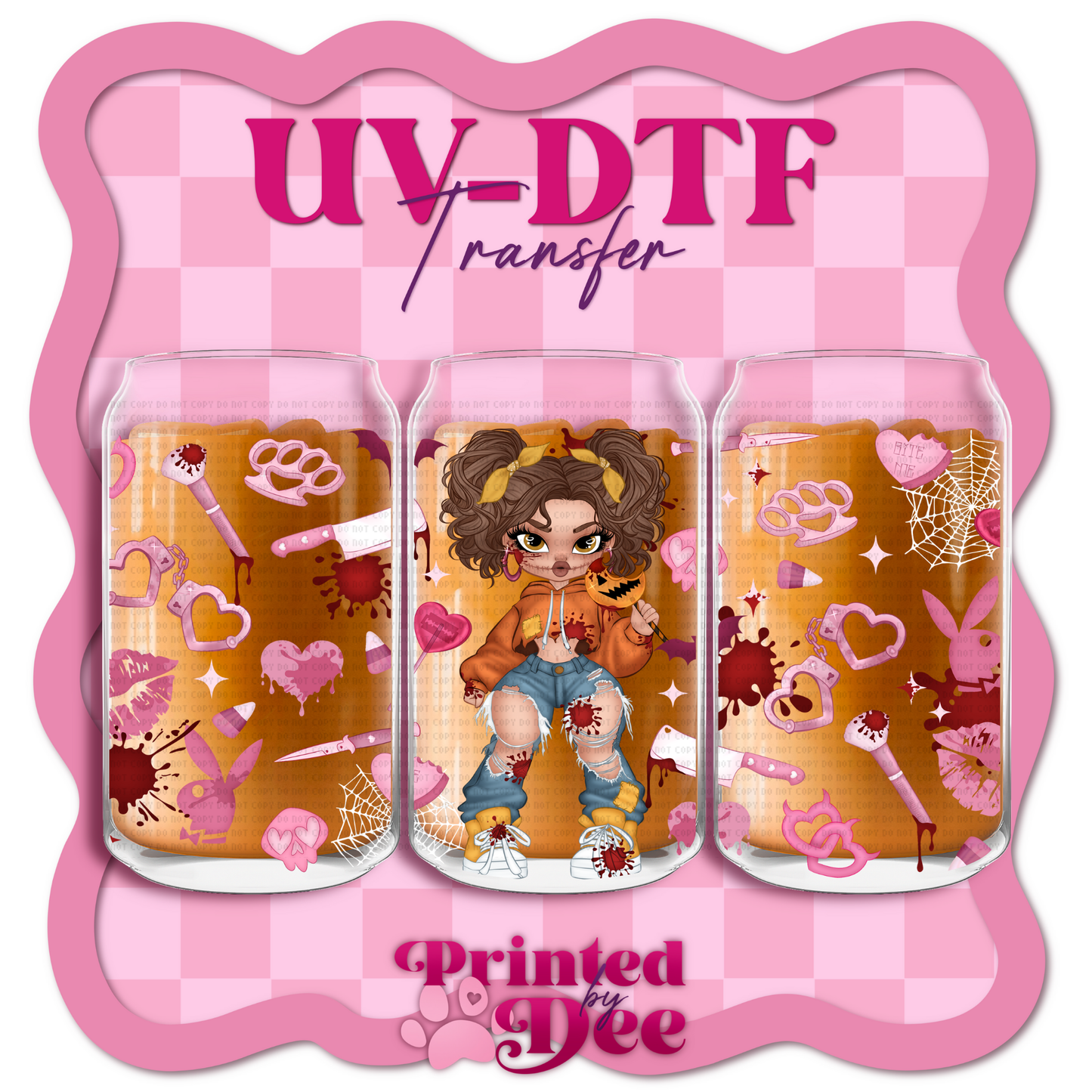 #168 Espooky Babes Sam UV DTF