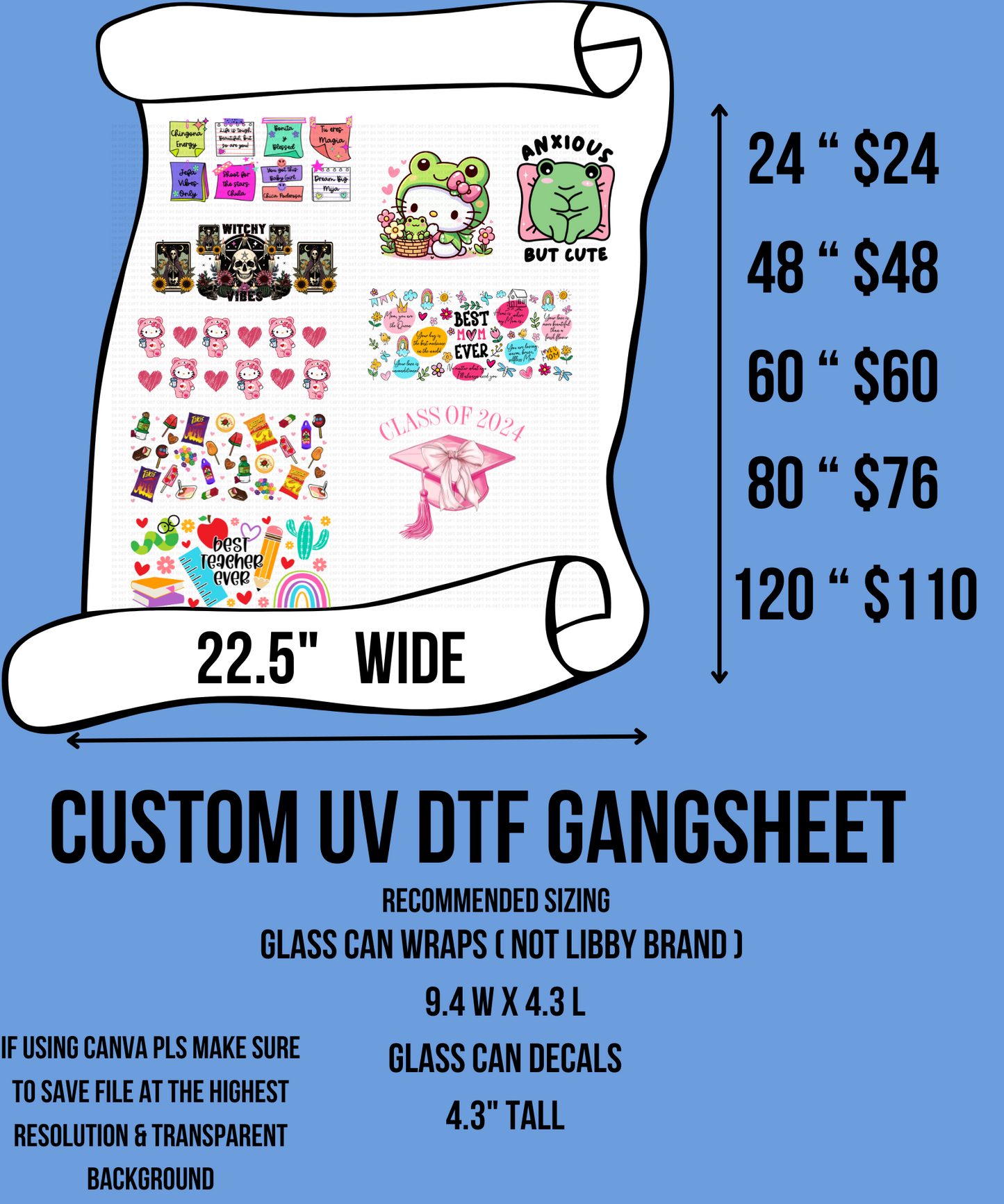 UVDTF GANGSHEET (Custom).