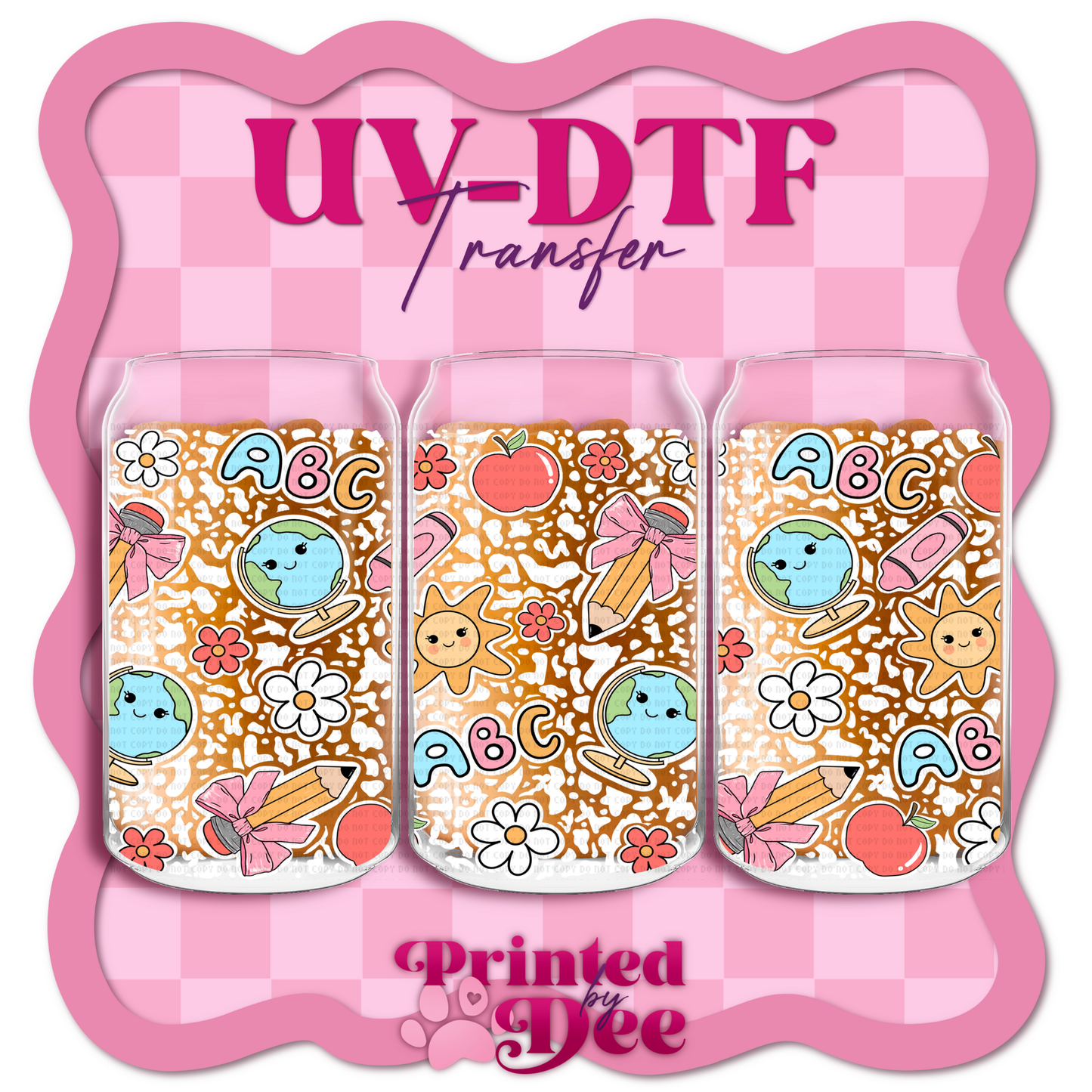 #108 ABC school UV DTF