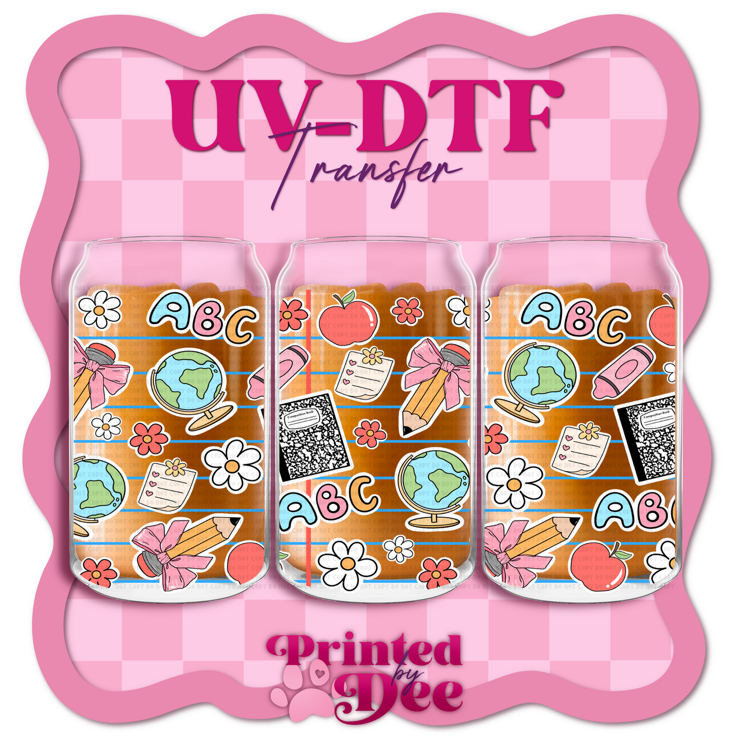 #109 ABC Lines UV DTF