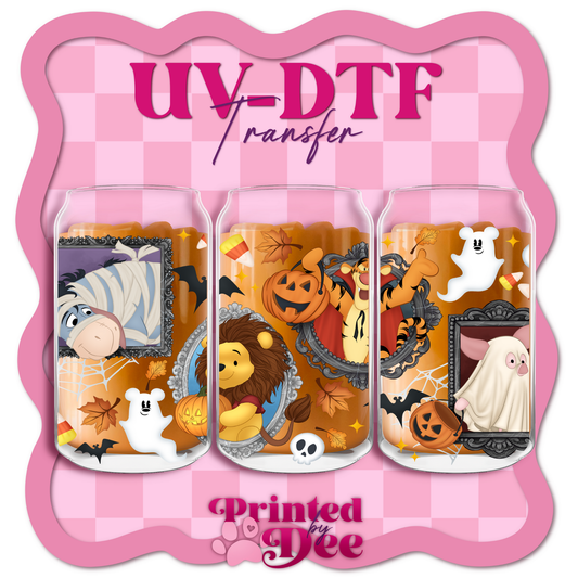 #131 Bear and friends halloween frames