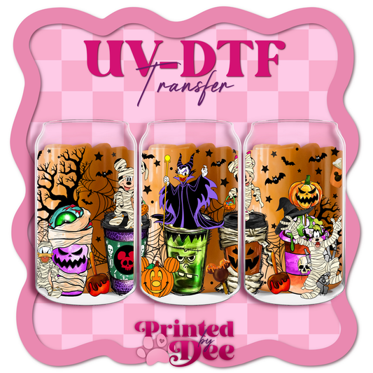#132 Mouse and friends spooky cups  UV DTF