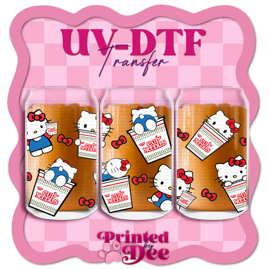 #158 Kitty noodles  UV DTF