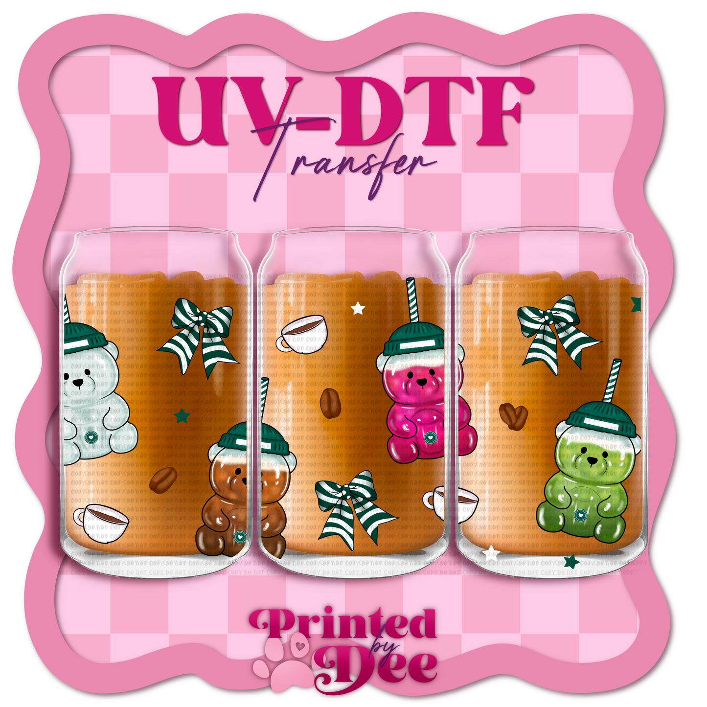 #168  Cute Bear SB UV DTF