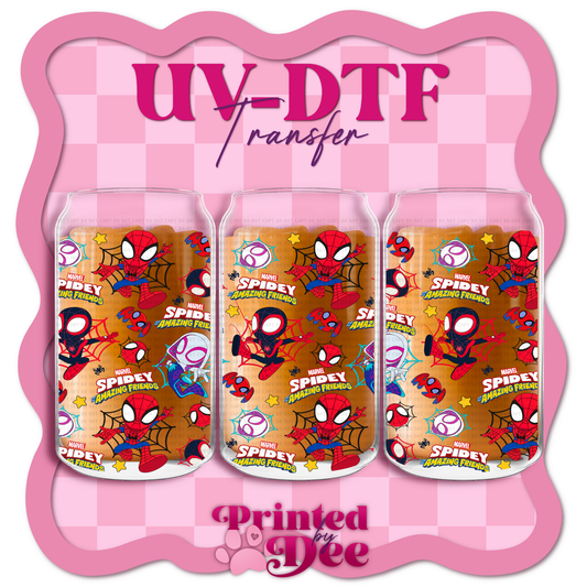 #159 spider and friends  UV DTF