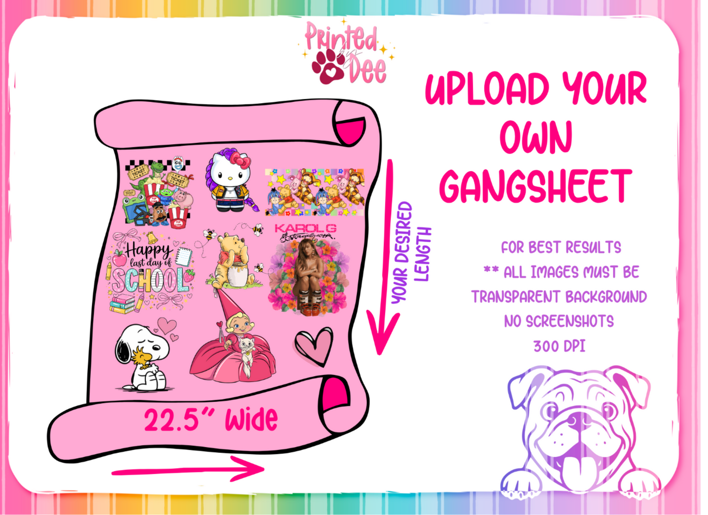 DTF GANGSHEET (upload )