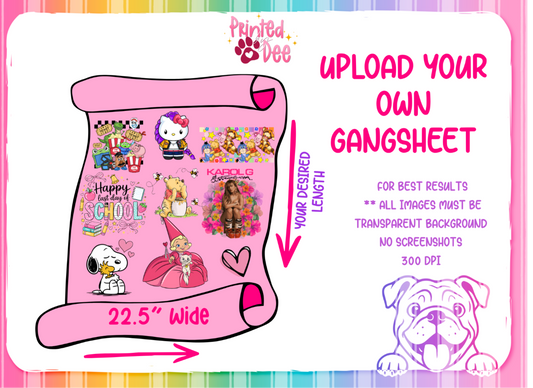 DTF GANGSHEET (upload )