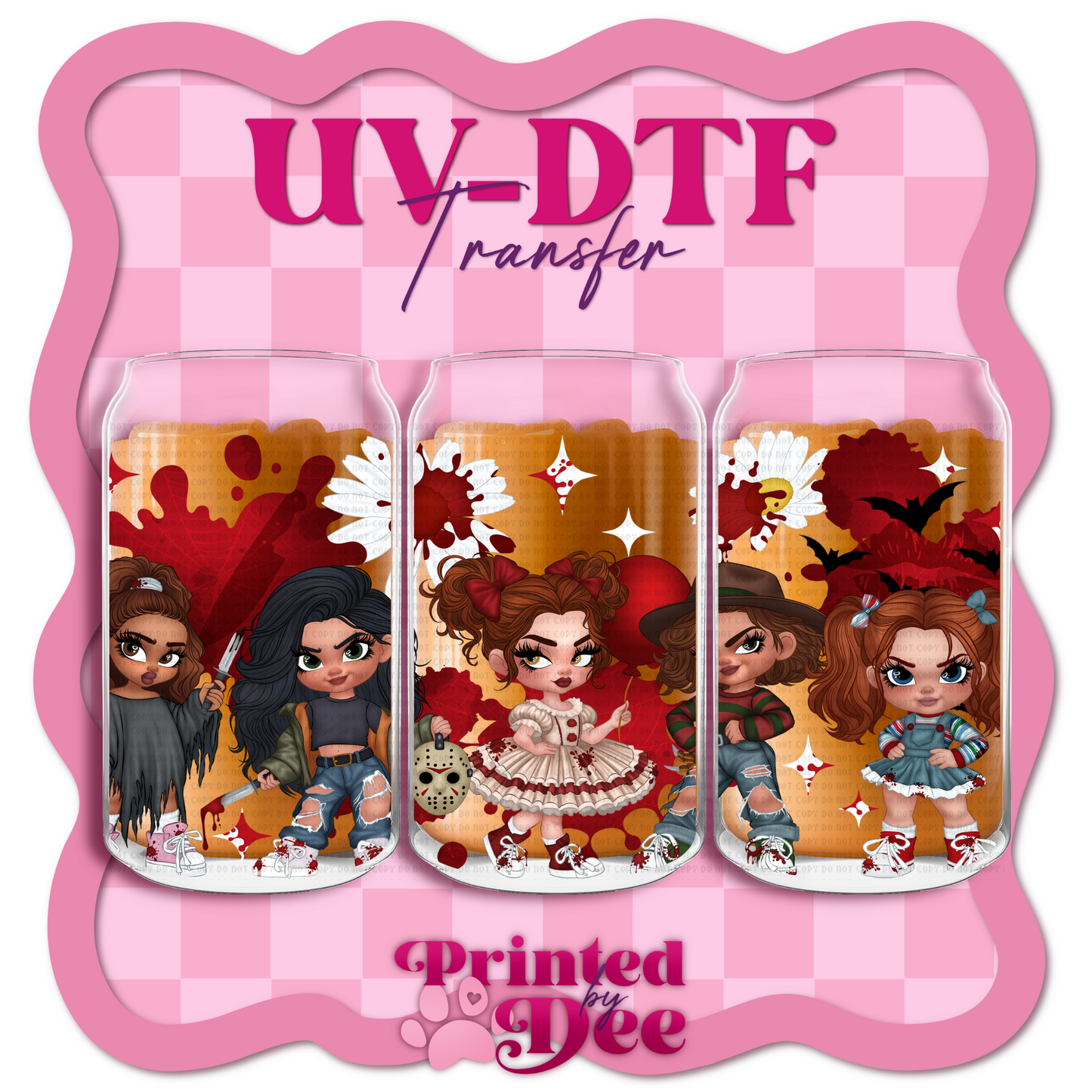 #127 Horror Villains  UV DTF