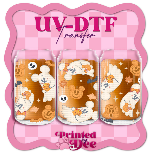 #129  Ghost mouse  UV DTF